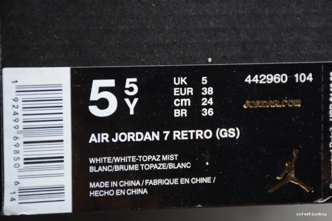Mist Topaz (GS) Air 7 442960-104 Retro Jordan 1016